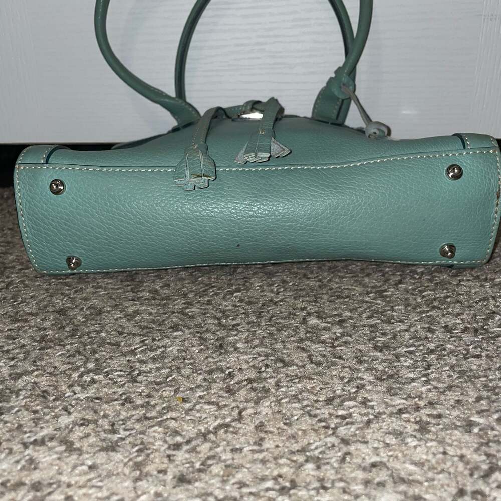 Dooney & Bourke Pebbled Leather Tassel Tote Bag - Picture 4 of 10